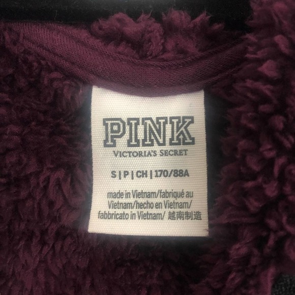 Victoria’s Secret PINK Teddy Half Zip Small Hoodie - Picture 6 of 12
